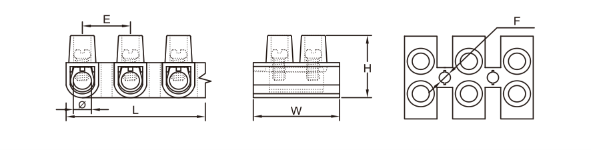 Electrical Cable White Terminal Strip