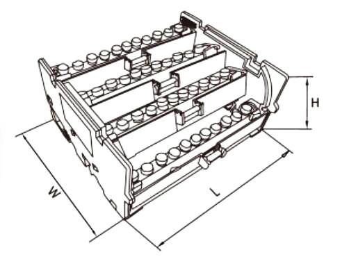 Din Rail PC Electrical Distribution Brass Bars Box Blocks