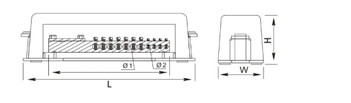 Flat Equipotential Bonding Bar Terminal Block