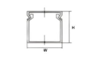 PVC Square Trunking Wire Holder Electrical Cabinet Wiring Duct